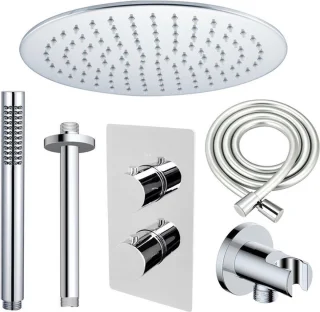 Fortifura Calvi Inbouw Regendoucheset Thermostatisch Chroom