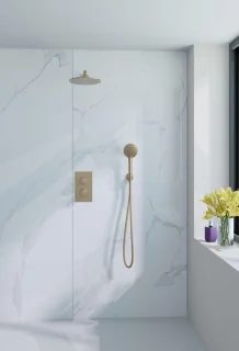 Fortifura Calvi Inbouw Regendoucheset Thermostatisch Goud
