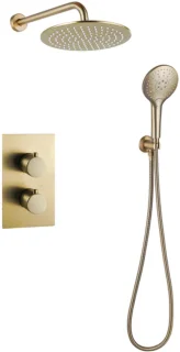 Fortifura Calvi Inbouw Regendoucheset Thermostatisch Goud