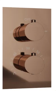 Fortifura Calvi Inbouw Regendoucheset Thermostatisch Koper PVD