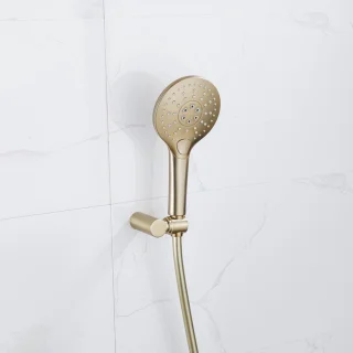 Fortifura Calvi Regendoucheset Inbouw Thermostatisch 25cm Goud
