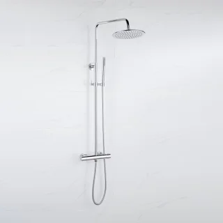 Fortifura Calvi Regendoucheset Thermostatisch 30cm Chroom