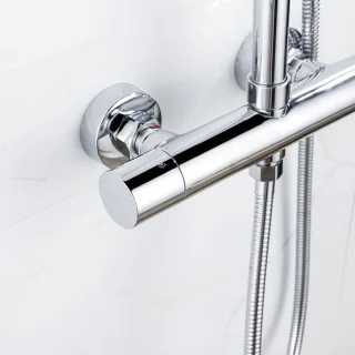 Fortifura Calvi Regendoucheset Thermostatisch 30cm Chroom