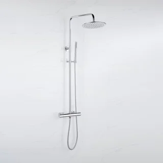 Fortifura Calvi Regendoucheset Thermostatisch 30cm Chroom