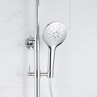Fortifura Calvi Regendoucheset Thermostatisch 30cm Chroom