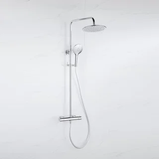 Fortifura Calvi Regendoucheset Thermostatisch 30cm Chroom