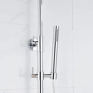 Fortifura Calvi Regendoucheset Thermostatisch Chroom