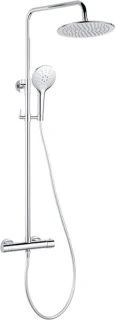 Fortifura Calvi Regendoucheset Thermostatisch Chroom