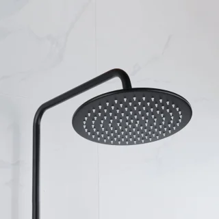 Fortifura Calvi Regendoucheset thermostatisch mat zwart