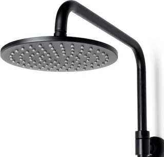 FortiFura Calvi Thermostaat Regendouche Mat Zwart Messing