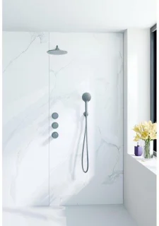 Fortifura Nebbio Regendoucheset inbouw 35cm Gunmetal PVD