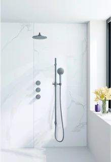 Fortifura Nebbio Regendoucheset Inbouw Gepoederd Gunmetal