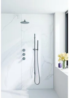 Fortifura Nebbio Regendoucheset inbouw glijstang geborsteld gunmetal