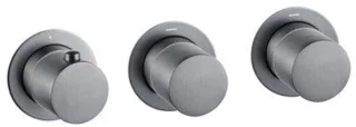 Fortifura Nebbio Regendoucheset Inbouwmet Wandarm 35cm Geborsteld Gunmetal