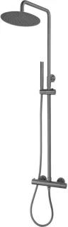 Foya thermostatische regendouche rond gunmetal