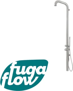 FugaFlow Bacelo Douchepaneel Geborsteld RVS