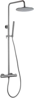 FugaFlow Eccelente Acces Regendoucheset Geborsteld Gunmetal PVD