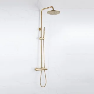 FugaFlow Eccelente Acces Regendoucheset Geborsteld Messing (PVD)