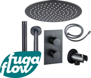 FugaFlow Eccelente Sobrado Badkamer Regendoucheset Gunmetal PVD