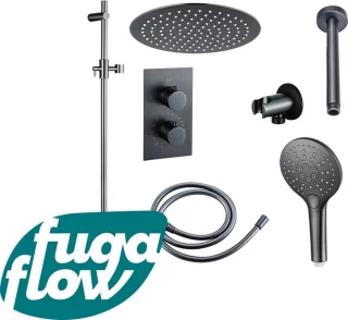 FugaFlow Eccelente Sobrado Badkamer Regendoucheset Gunmetal PVD