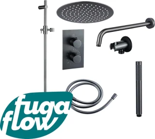 FugaFlow Eccelente Sobrado Badkamer Regendoucheset Gunmetal PVD