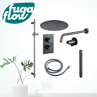FugaFlow Eccelente Sobrado Badkamer Regendoucheset Gunmetal PVD
