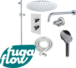 FugaFlow Eccelente Sobrado Inbouw Regendoucheset Chroom