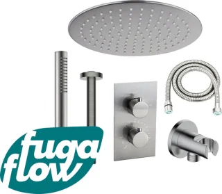 FugaFlow Eccelente Sobrado inbouw regendoucheset staal