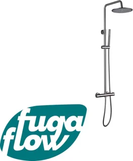 FugaFlow Eccelente Sobrado Regendoucheset Gunmetal PVD