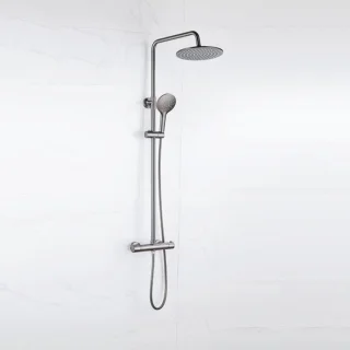 FugaFlow Eccelente Sobrado Regendoucheset Gunmetal PVD