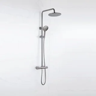 FugaFlow Eccelente Sobrado Regendoucheset Gunmetal PVD