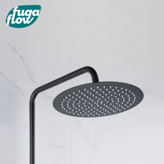 FugaFlow Sobrado regendouche met thermostaat zwart 110cm