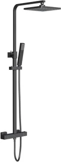 Furki Optima Quadro Regendoucheset Mat Zwart