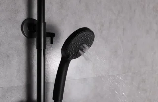 GDRN Regendouche Set Mat Zwart Thermostaatkraan