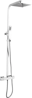 GO by Van Marcke Dukan thermostatisch douchesysteem chroom vierkant