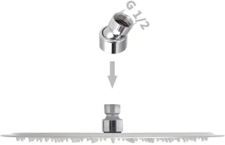 GOODD® Regendouchekop 30 cm rond Chroom