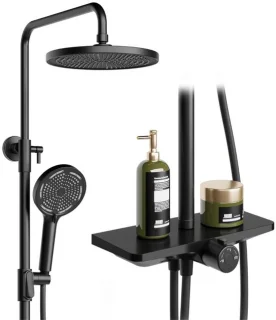 Goodivery - Overhead Regendoucheset Zwart