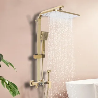 Gouden Regendouche Set
