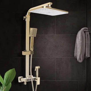Gouden Regendouche Set