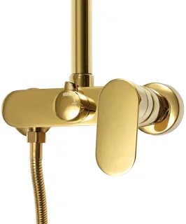 Gouden Wandgemonteerde Regendoucheset