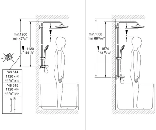 GROHE Euphoria Regendoucheset Opbouw Chroom