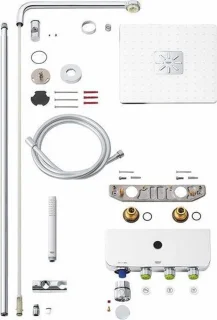 GROHE Euphoria SmartControl 310 Cube Duo Regendouche Wit 31 cm Vierkant