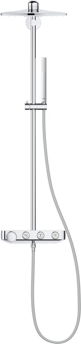 Wat vinden we goed aan de GROHE Euphoria SmartControl 310 Cube Duo Regendouche Wit 31 cm Vierkant