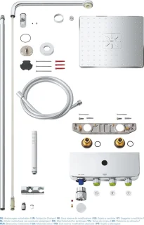 GROHE Euphoria SmartControl 310 Cube Duo Regendouche Wit 31 cm Vierkant