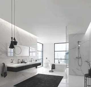 GROHE Euphoria SmartControl 310 Regendouche Hard Graphite Geborsteld
