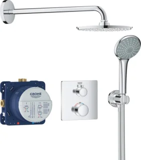 GROHE Grohtherm Perfect regendoucheset inbouw 21 cm Chroom