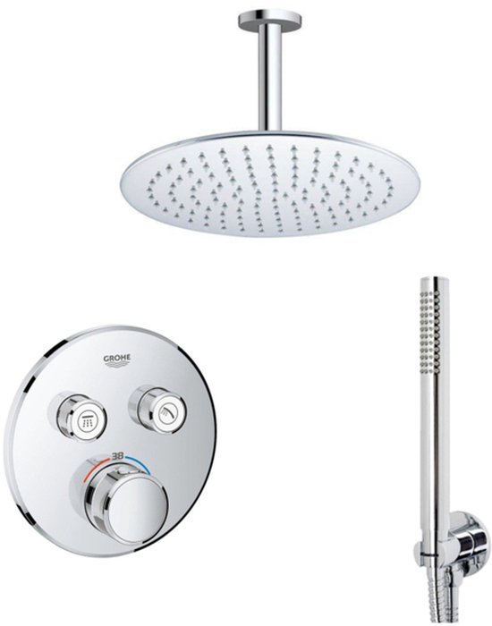 GROHE Grohtherm Regendoucheset Inbouw 30cm Chroom