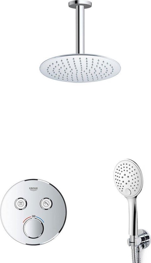 GROHE Grohtherm Regendoucheset Inbouw Chroom