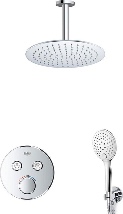 GROHE Grohtherm Regendoucheset Inbouw Chroom