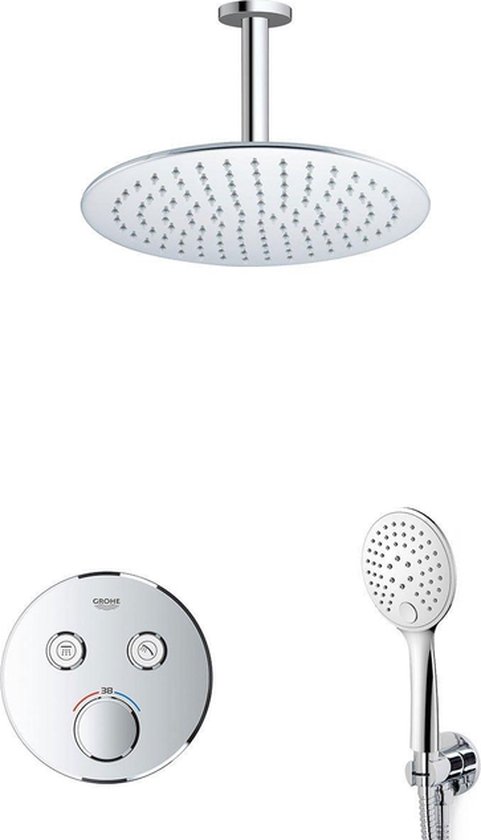 GROHE Grohtherm Regendoucheset Inbouw Chroom